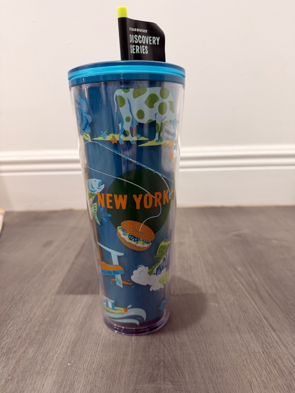 Starbucks Discovery Series New York Blue Illustrated Travel Tumbler - Picture 2 of 4